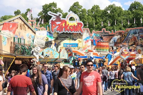 Munich Spring Festival - München Frühlingsfest Theresienwiese - The little oktoberfest starts