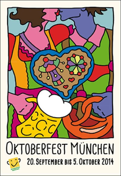 Aktuelles Oktoberfestplakat zur Wiesn